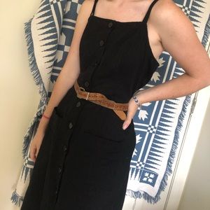 ASOS midi black dress